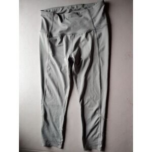 Layers Gray Athletic Leggings High Rise Cropped Activewear Womens Size Small
